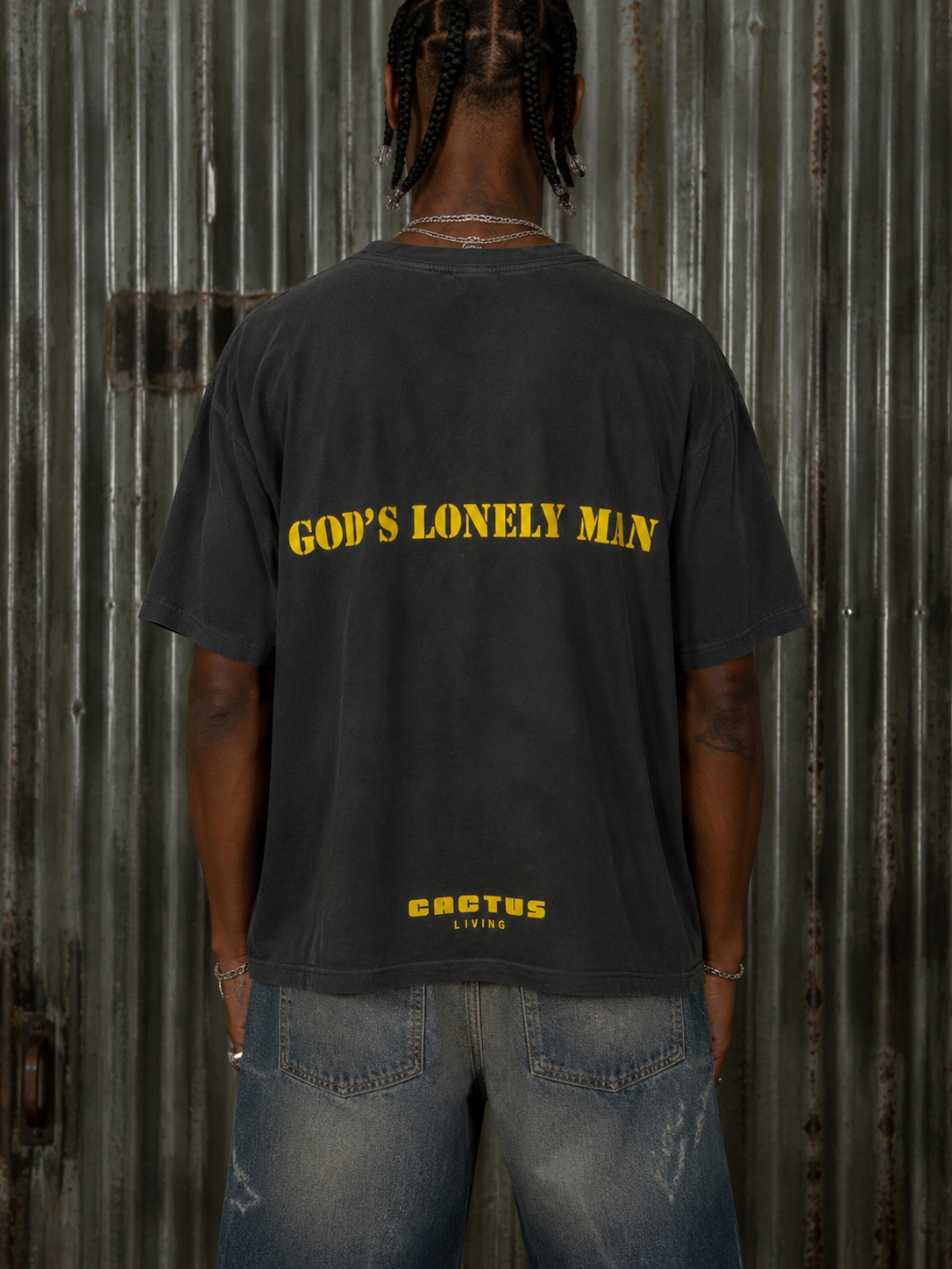 God's Lonely Man Tee (Charcoal Black)