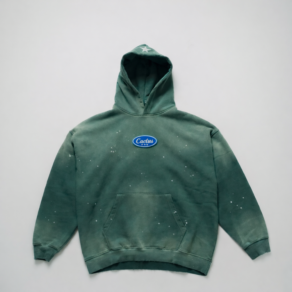 CACTUS STAR HOODIE (Forest Green)