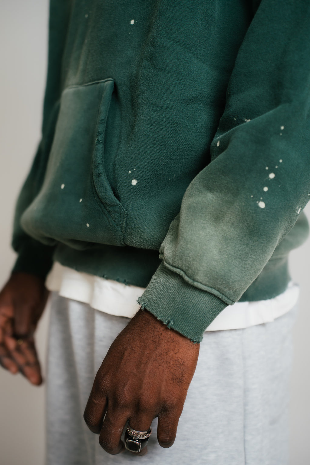 CACTUS STAR HOODIE (Forest Green)