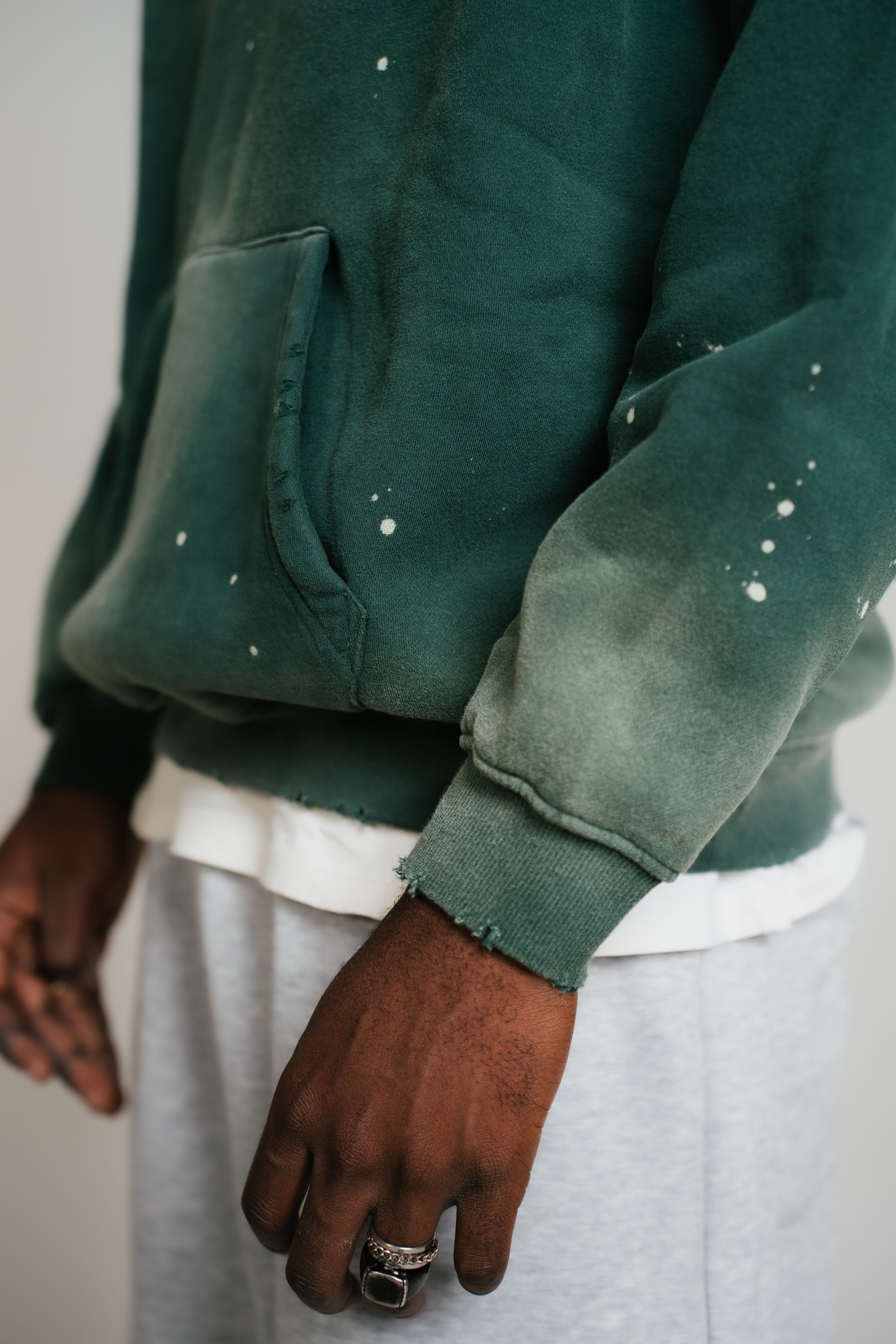 CACTUS STAR HOODIE (Forest Green)