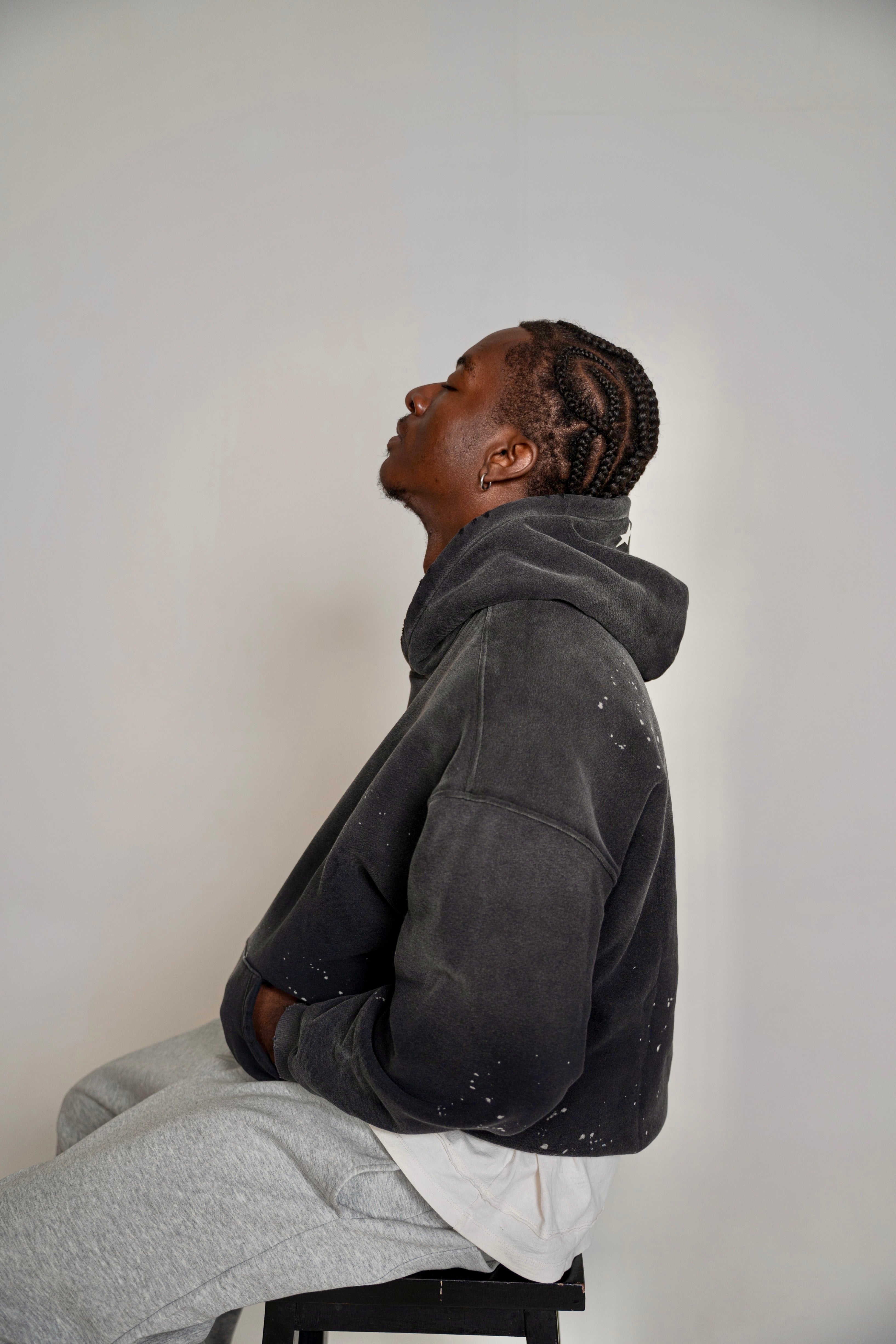 CACTUS STAR HOODIE (Dusk black)