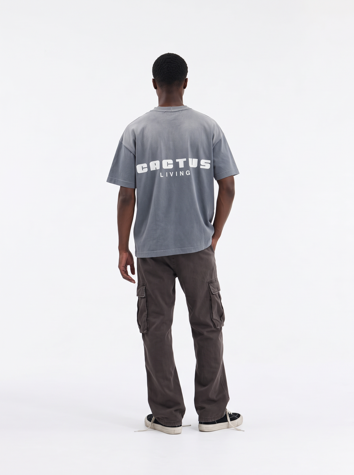 Cactus 24/7 Living Tee - 001 (Metal Dark Grey) Organic cotton