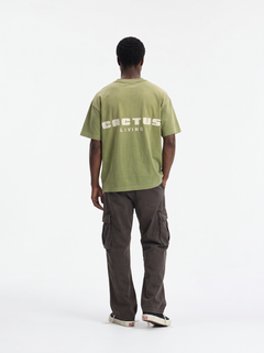 Cactus 24/7 Living Tee - 001 (Bottle Green) Organic Cotton